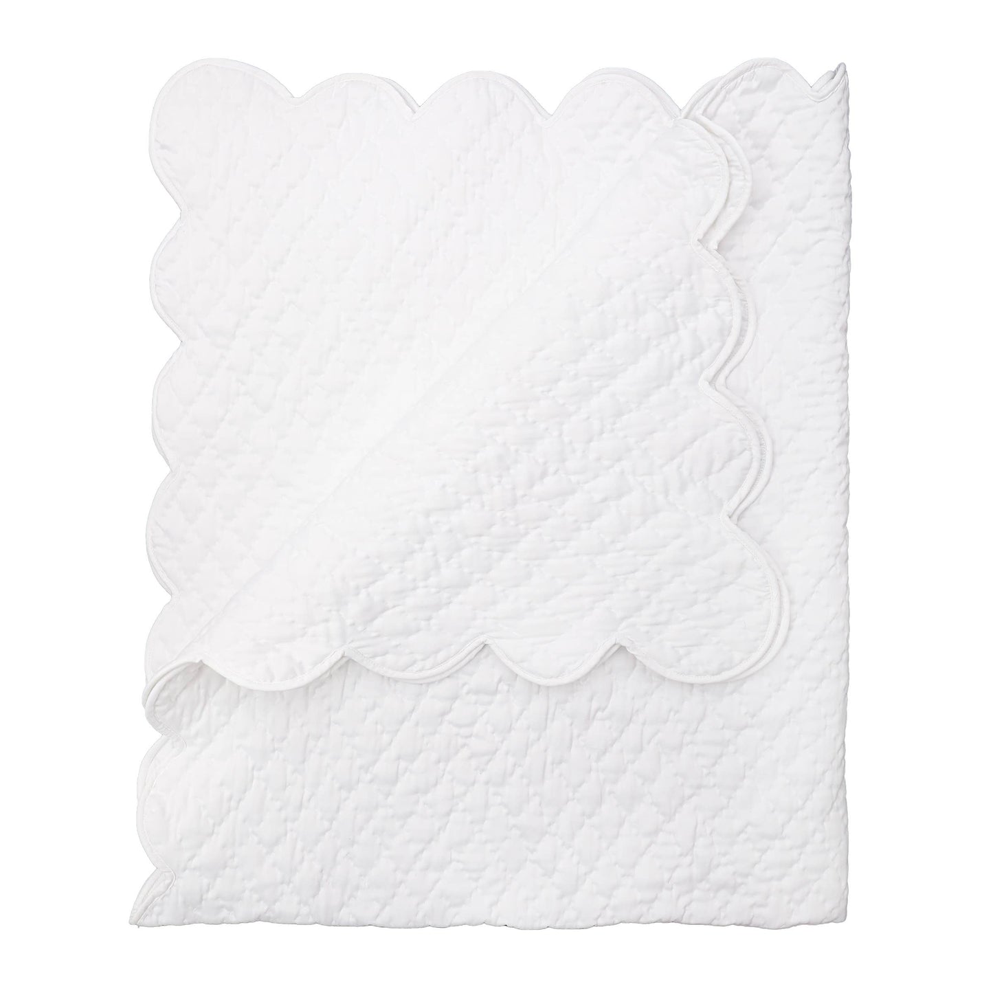 QUILTED SATIN BABY BLANKET: Pink