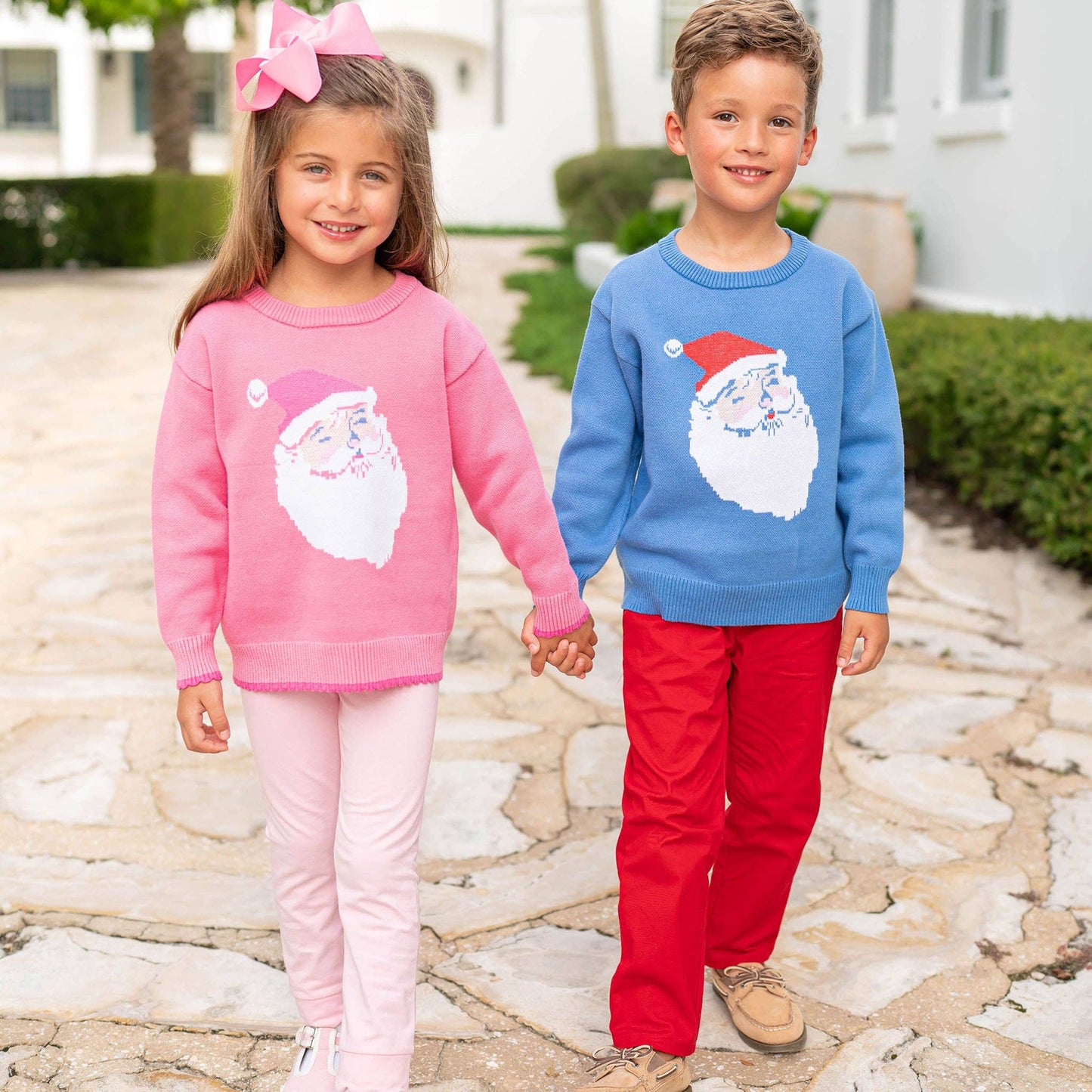 Girls Sweater - Jolly Santa: M