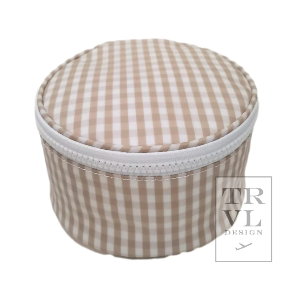Roundup Case- Gingham Khaki