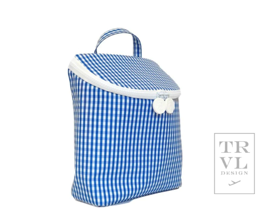 Takeaway Lunch Bag- Gingham Royal
