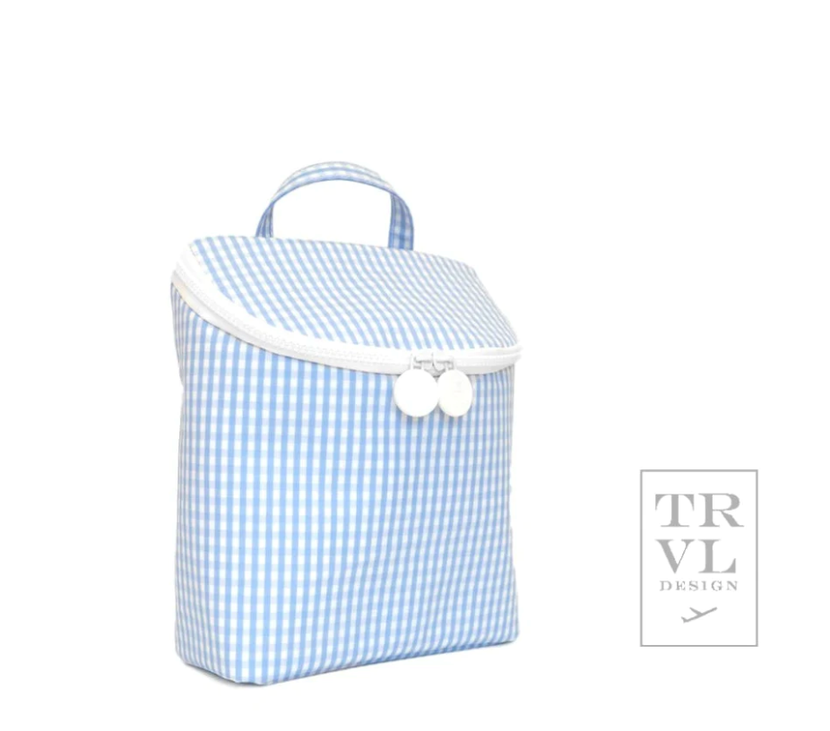 Takeaway Lunch Bag- Gingham Mist