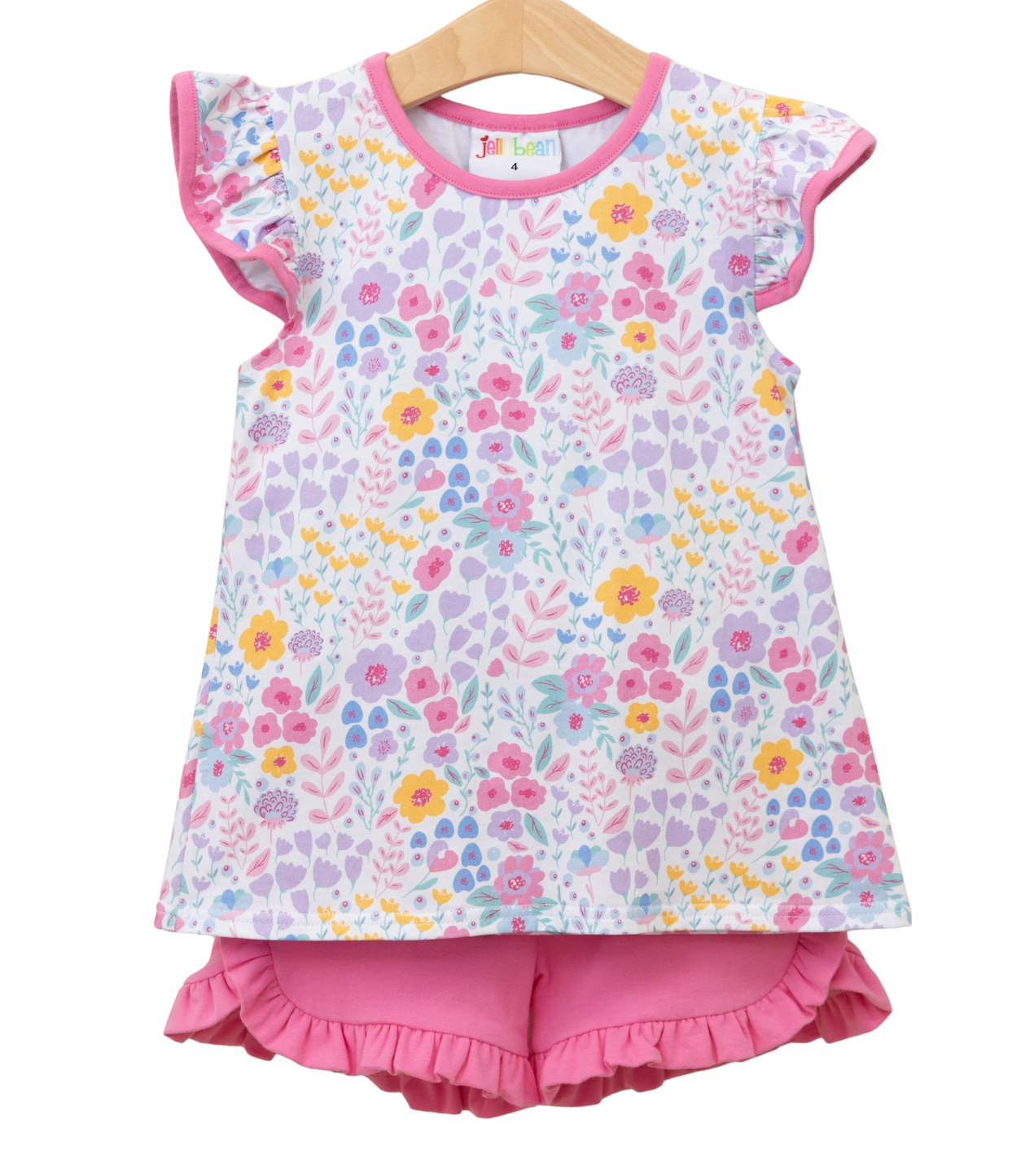 Poppies and Petals Ruffle Short Set