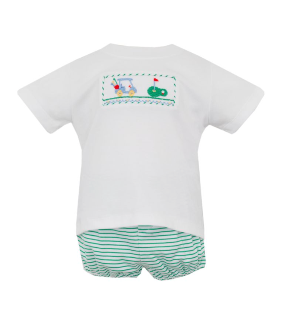 Petite Bebe- Boys Knit Golf Knit Set