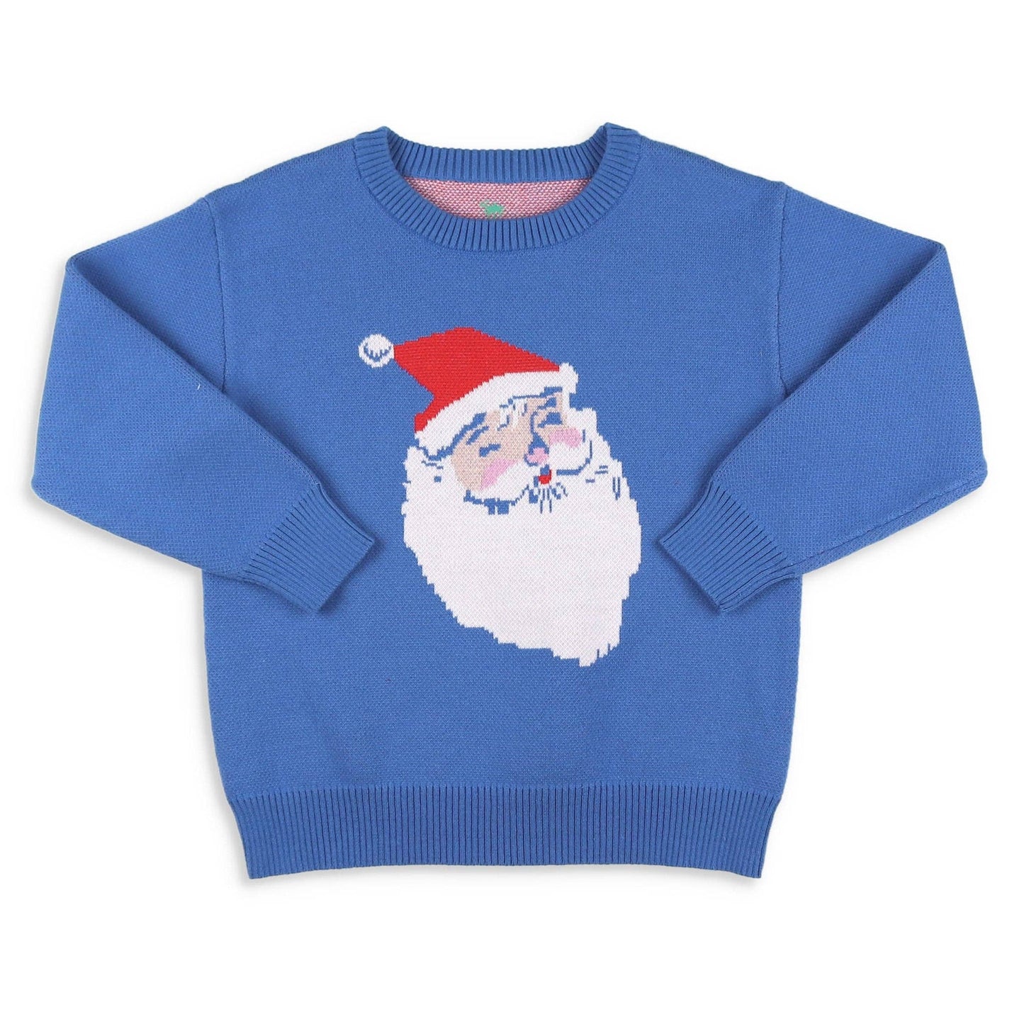 Sweater - Jolly Blue Santa: M