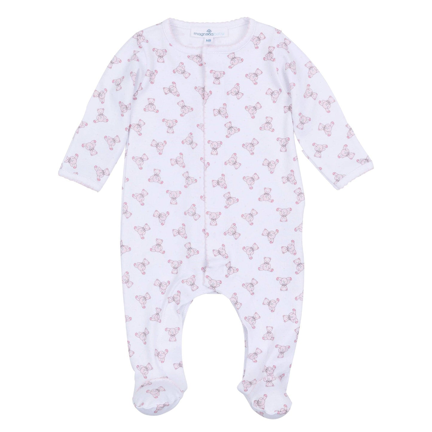 Baby's Teddy Footie - Pink