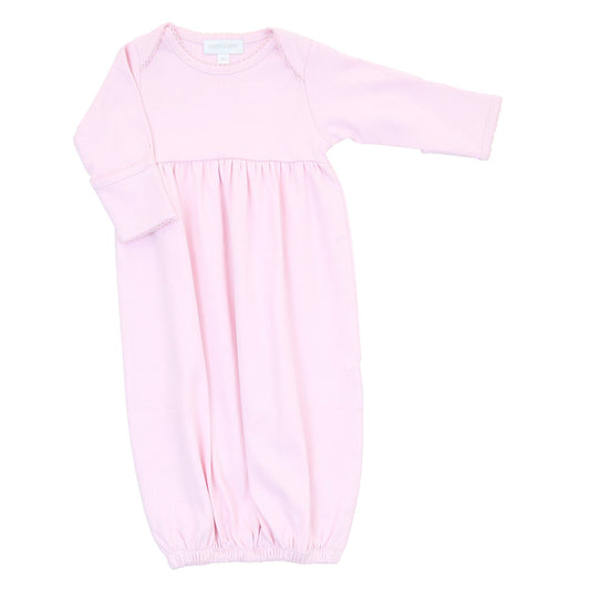 Essentials Solid Pink Gown: Pink