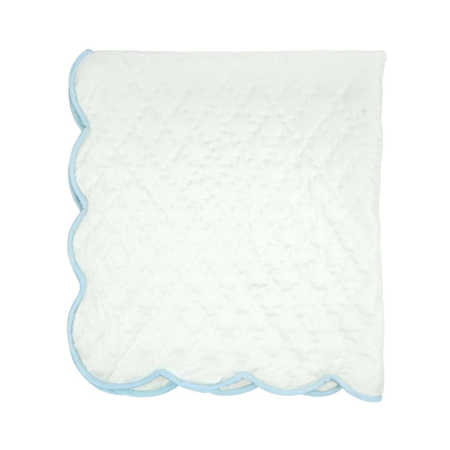 QUILTED SATIN BABY BLANKET: Pink