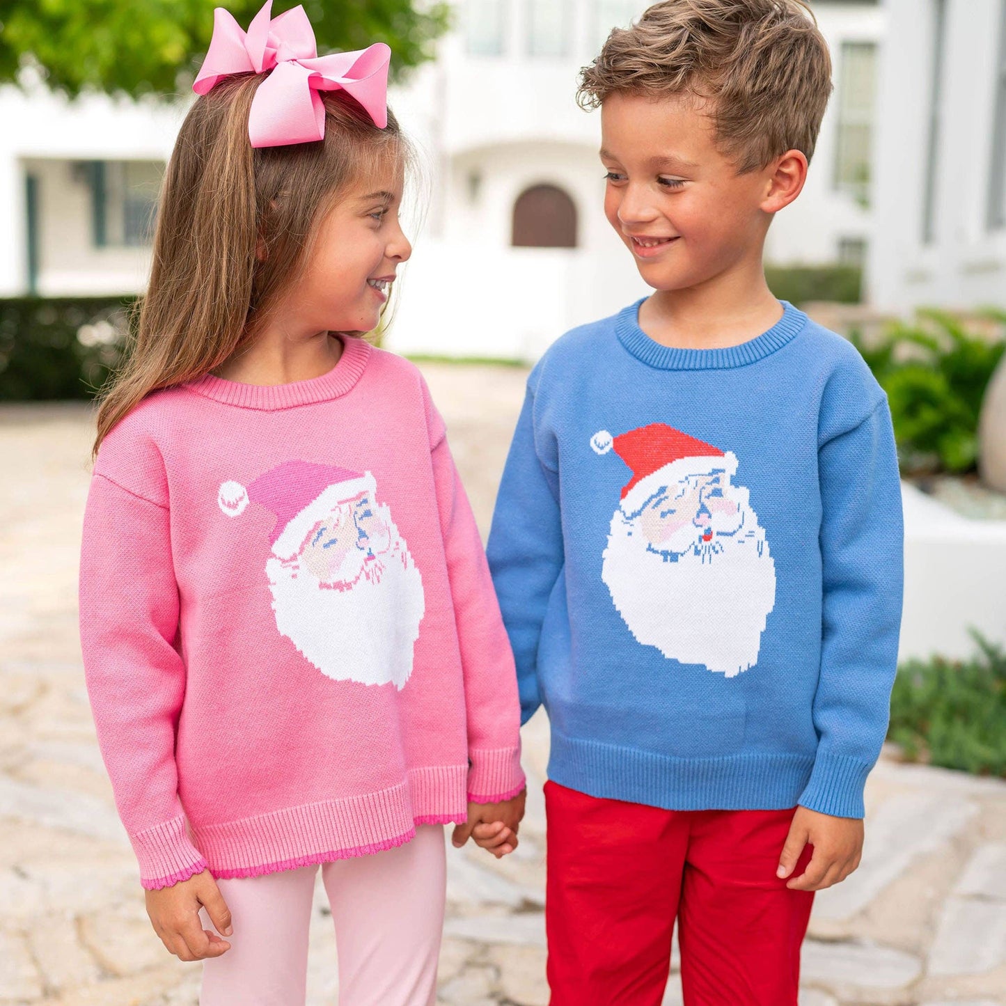 Girls Sweater - Jolly Santa: M