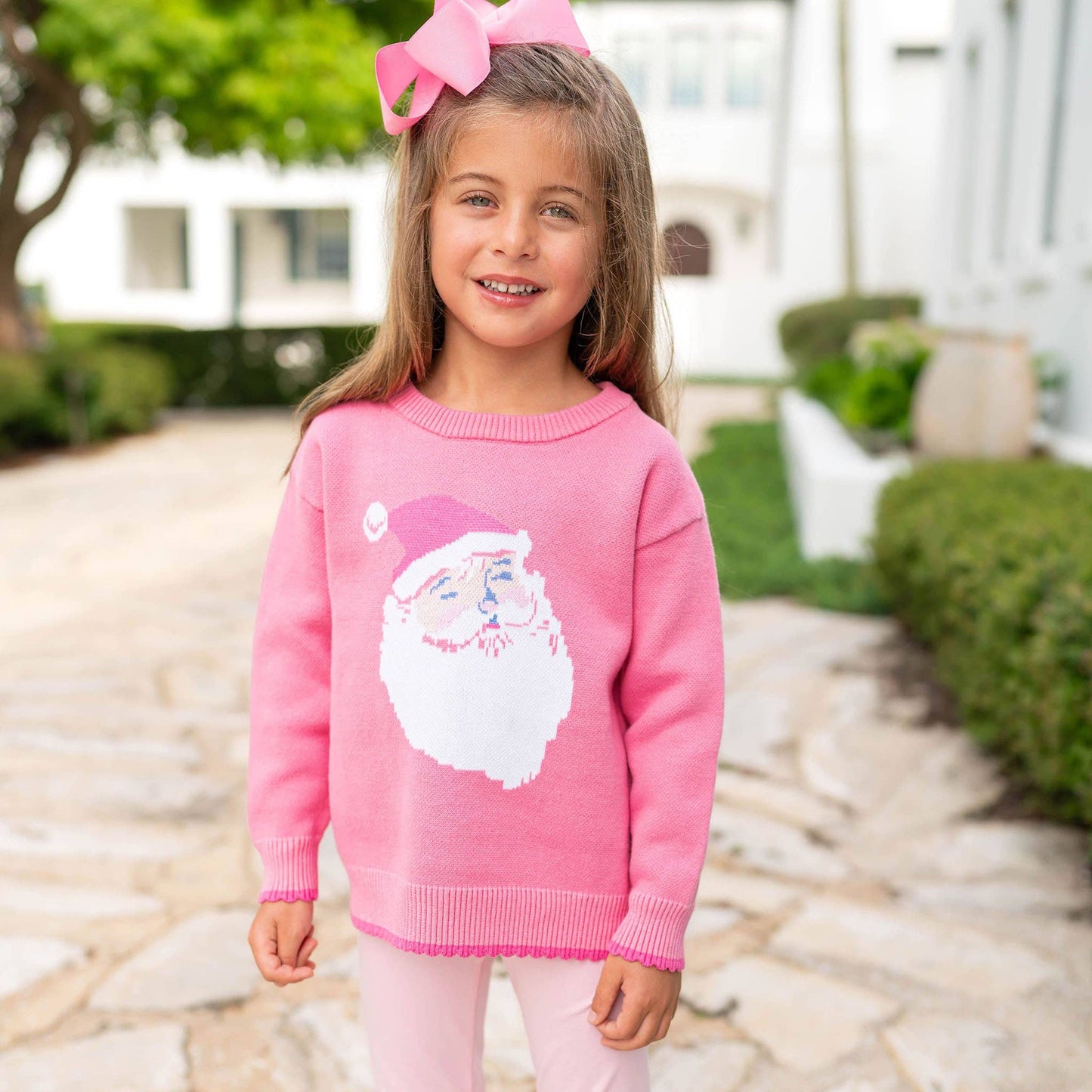 Girls Sweater - Jolly Santa: M