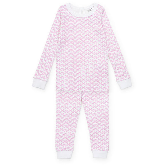 Ava Girls' Pajama Pant Set - Pretty Pink Bows