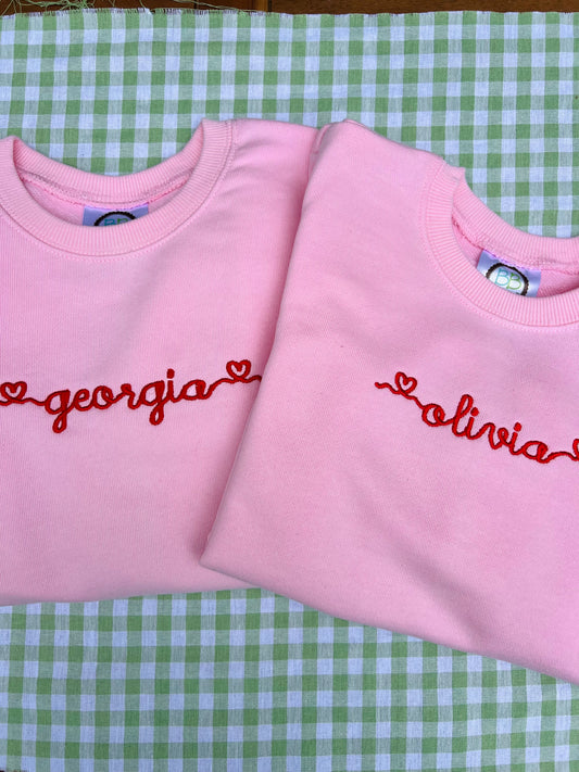 Girls custom sweatshirt