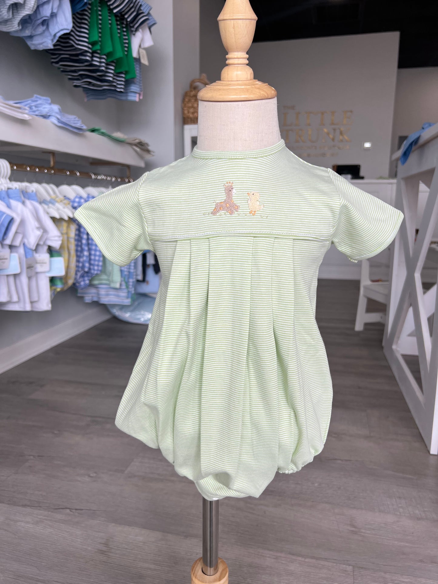 Giraffe & Duck Pleated Romper