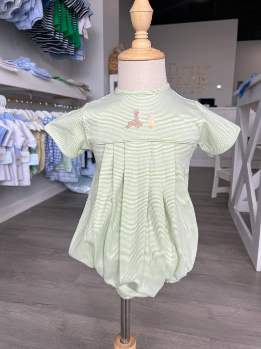 Giraffe & Duck Pleated Romper