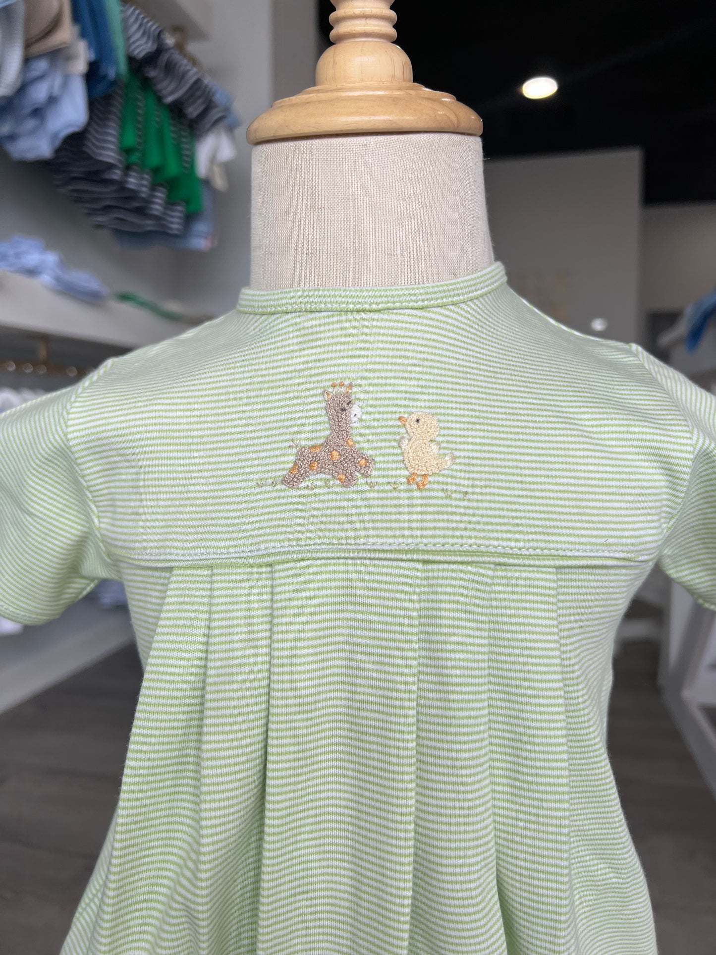 Giraffe & Duck Pleated Romper
