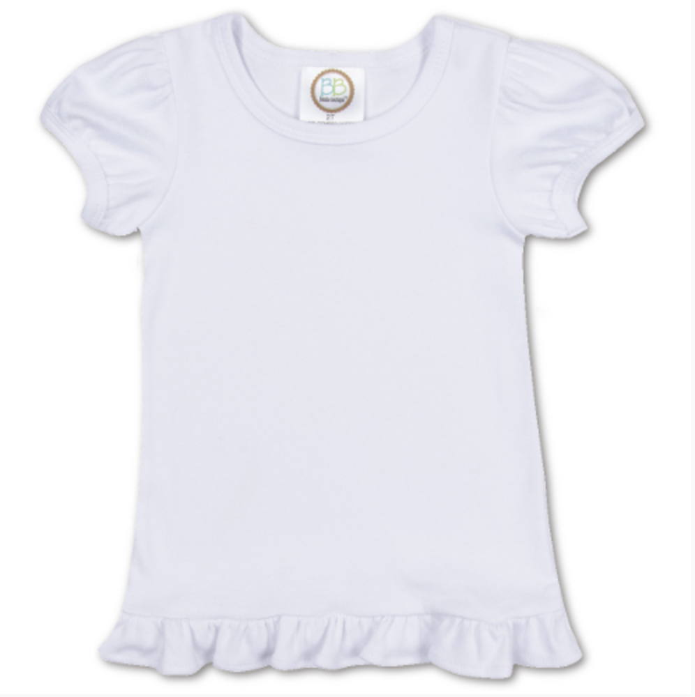 Girl's Short Sleeve Ruffle Tee