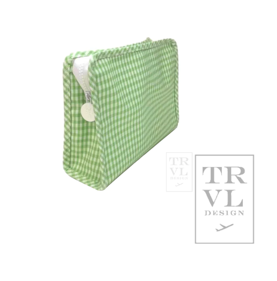 Medium Roadie- Gingham Leaf