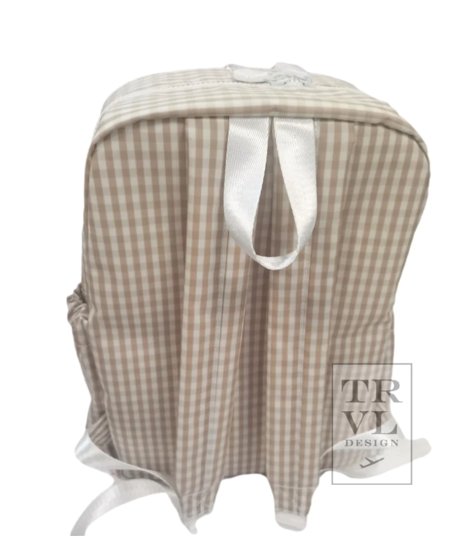 Backpacker- Gingham Khaki