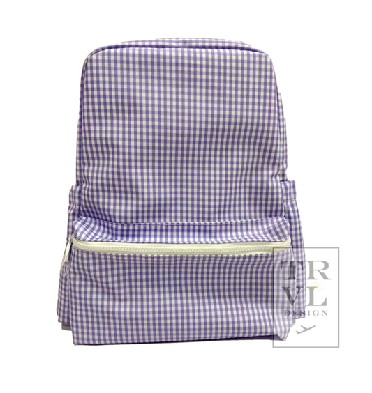 Backpacker- Gingham Lilac