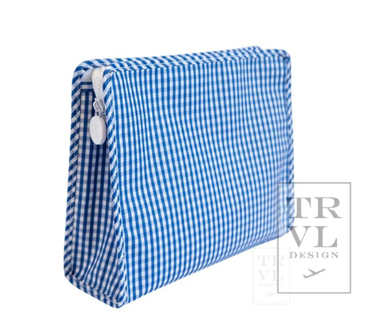 Large Roadie- Gingham Royal