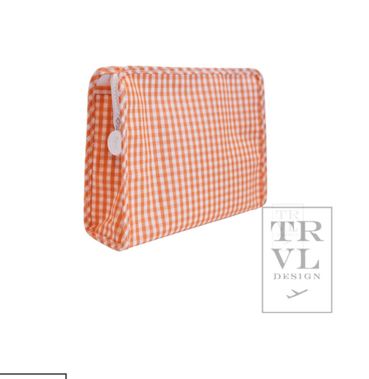 Medium Roadie- Gingham Orange