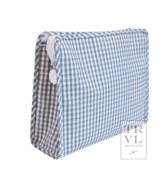 Large Roadie- Gingham Grey