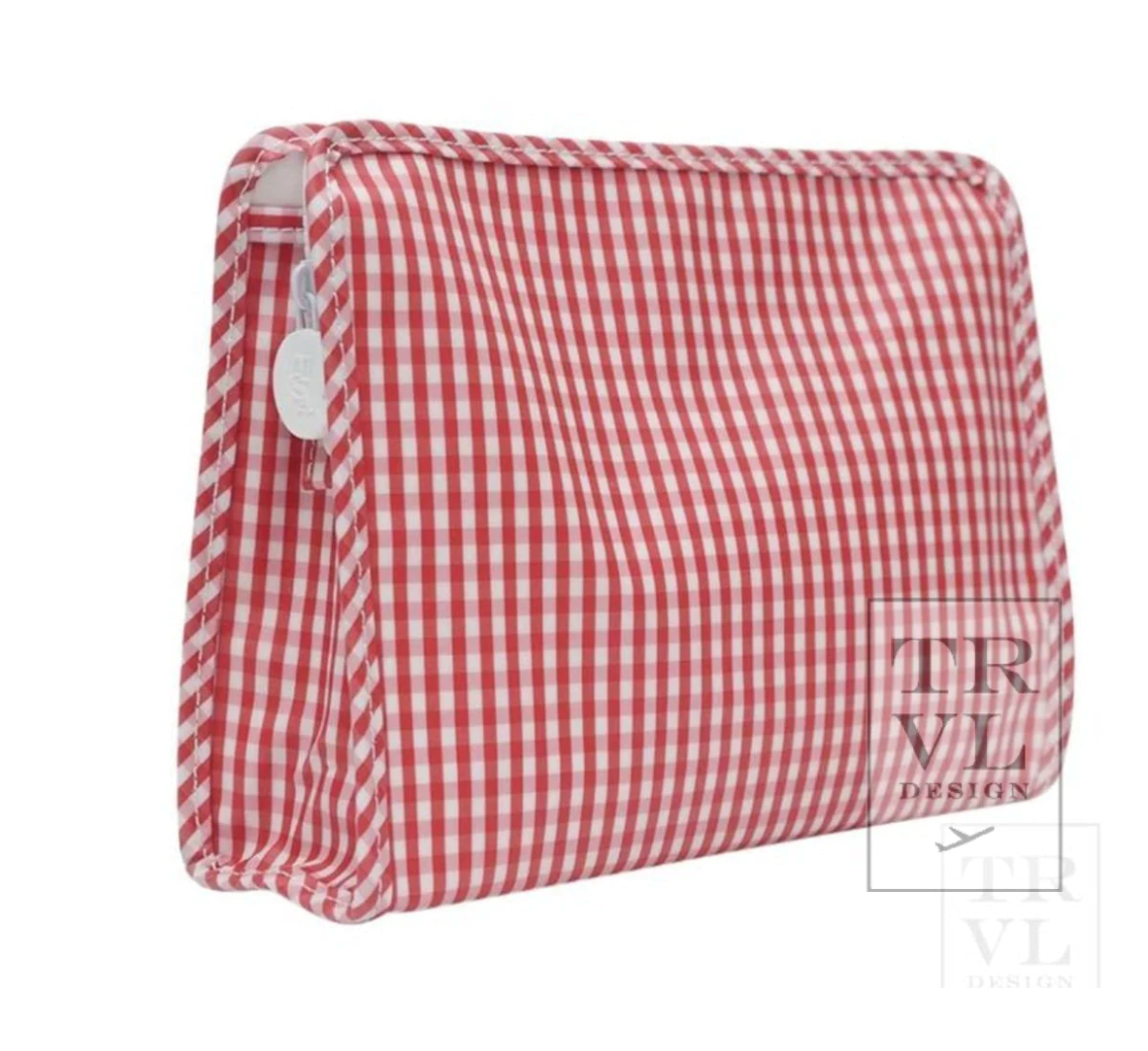 Large Roadie- Gingham Red