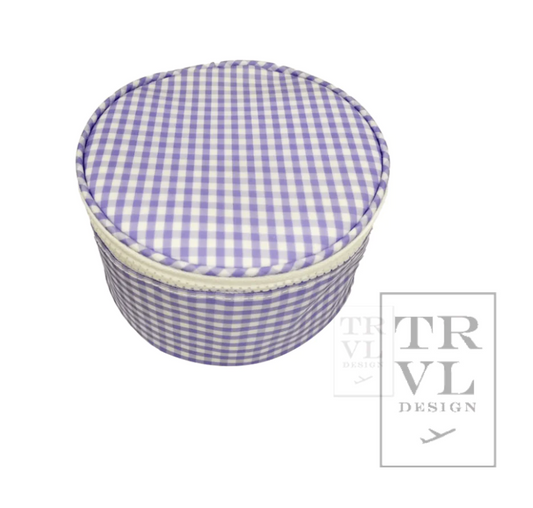 Roundup Case- Gingham Lilac