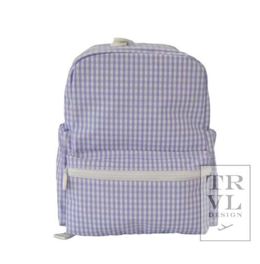 MINI Backpacker- Gingham Lilac