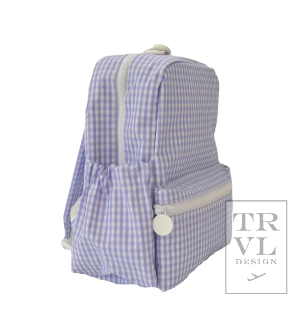 MINI Backpacker- Gingham Lilac
