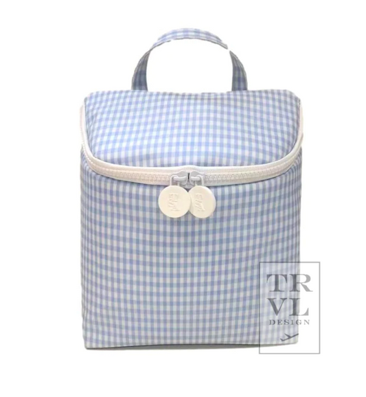 Takeaway Lunch Bag- Gingham Mist