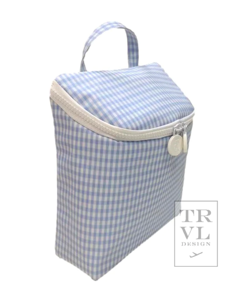 Takeaway Lunch Bag- Gingham Mist