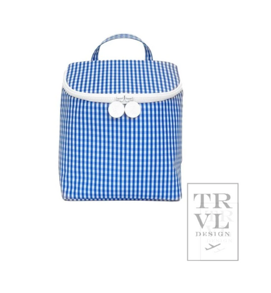 Takeaway Lunch Bag- Gingham Royal