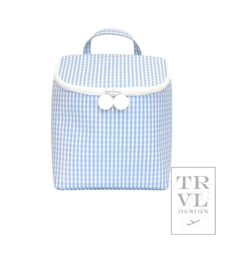 Takeaway Lunch Bag- Gingham Mist