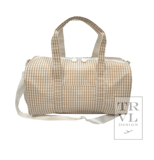 Weekender- Gingham Khaki