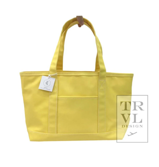 Maxi Tote- Coated Canvas Daffodil