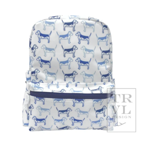 Mini Backpacker- Puppy Love Blue
