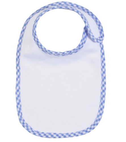 Gingham Trim Bib