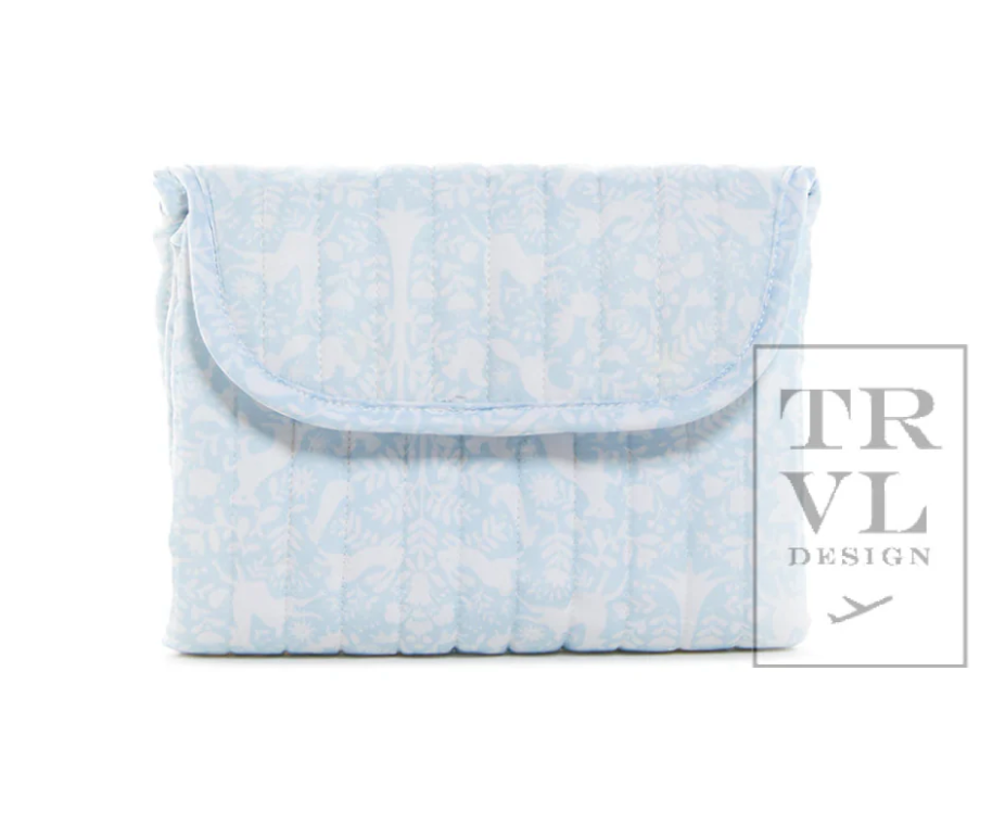 Quilted Changing Mat- Woodland Blue