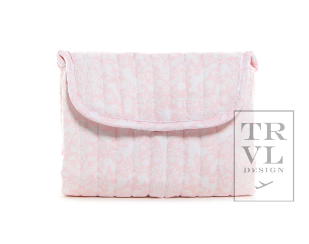 Quilted Changing Mat- Woodland Pink