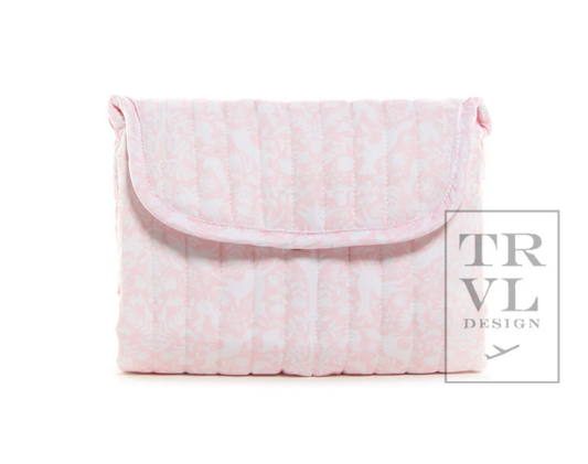 Quilted Changing Mat- Woodland Pink