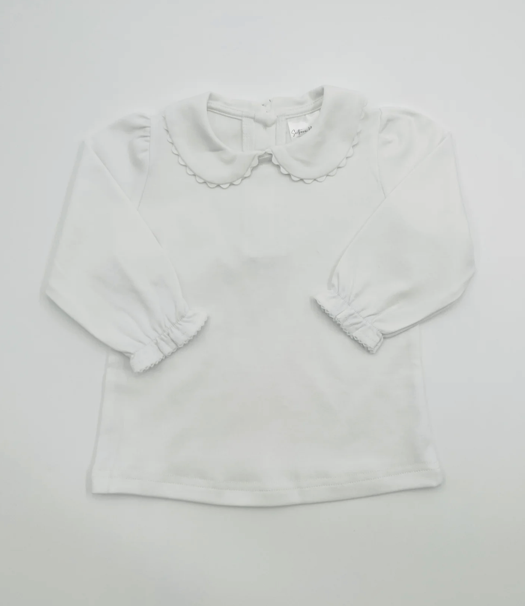 Scalloped Collared Shirt