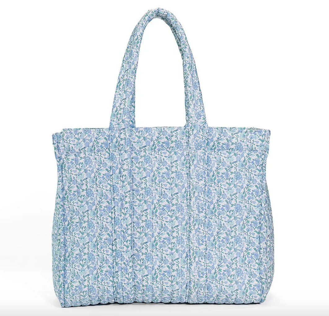 QUILTED GO GO TOTE - HAMPTONS FLORAL