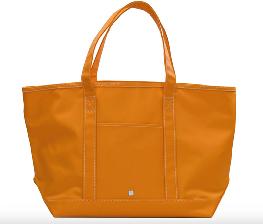 Maxi Tote- Coated Canvas Orange