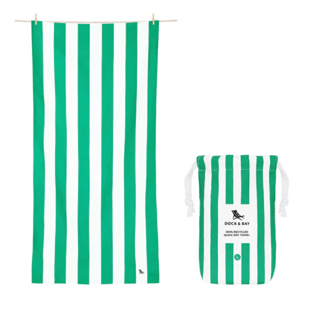 Quick Dry Towels - Cancun Green
