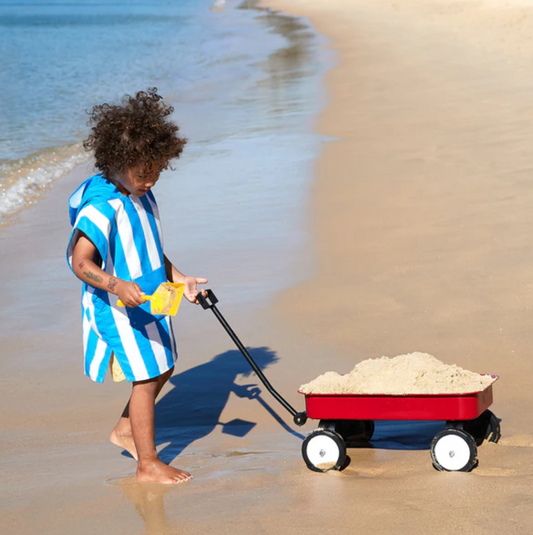 Kids Poncho - Quick Dry Hooded Towel - Bondi Blue