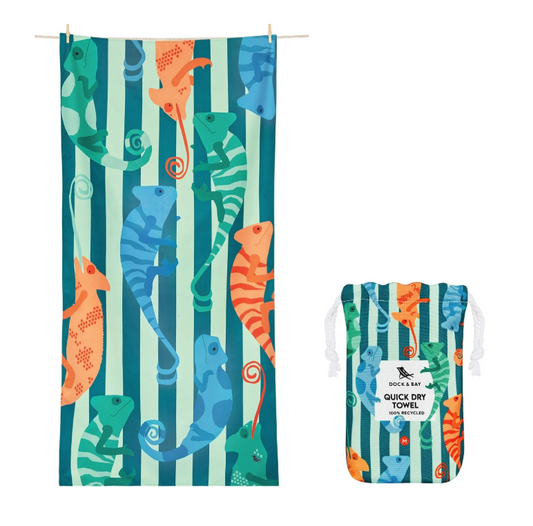 Kids Beach Towels - Karma Chameleon