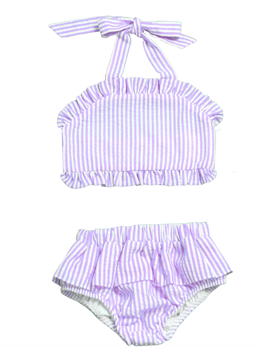 Seersucker Ruffle Bikini