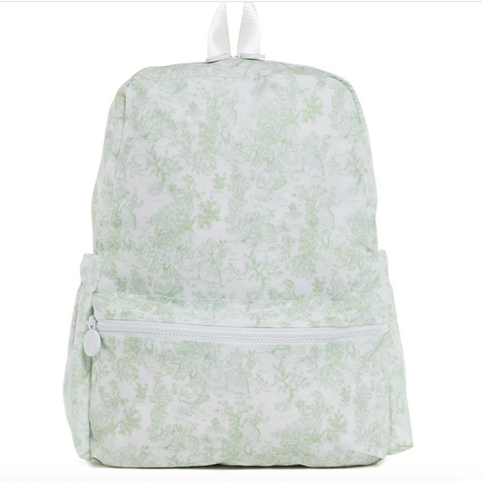 Backpacker- Bunny Toile Green