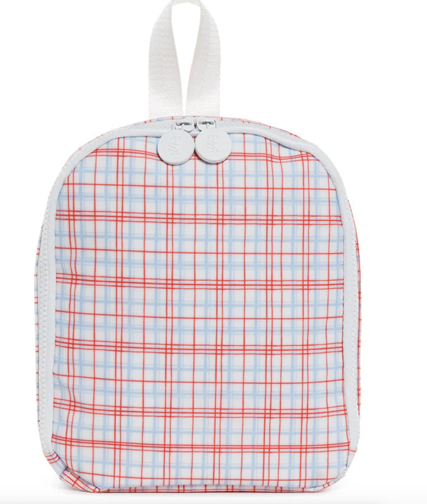 Bring it lunch bag- Classic Plaid Red