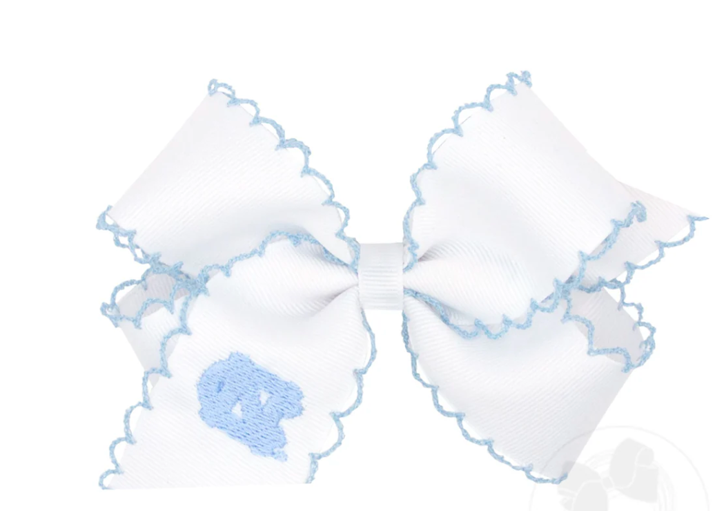 King Grosgrain Hair Bow- UNC